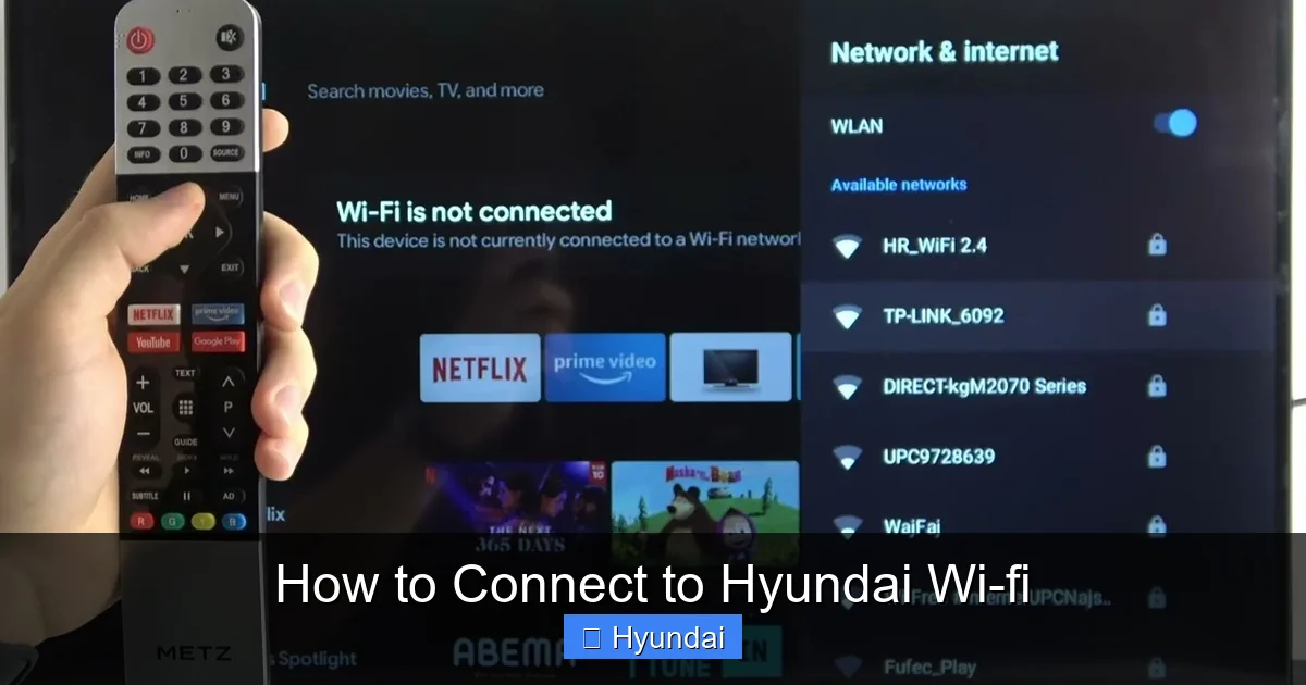 How to Connect to Hyundai Wi-fi