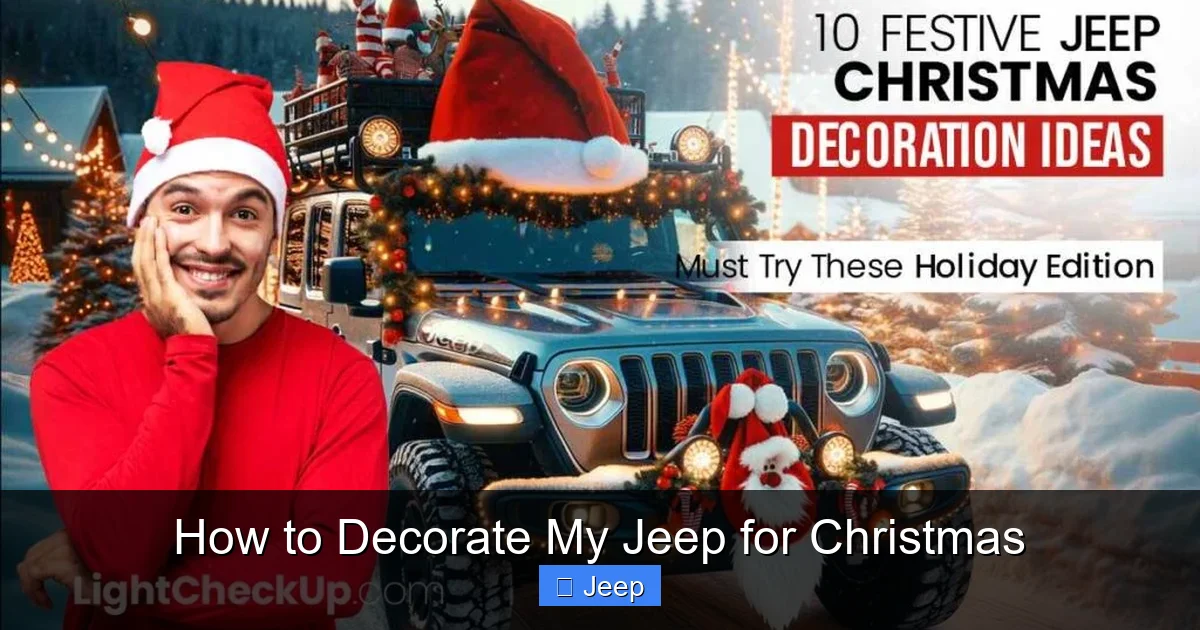How to Decorate My Jeep for Christmas