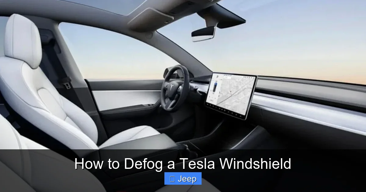 How to Defog a Tesla Windshield