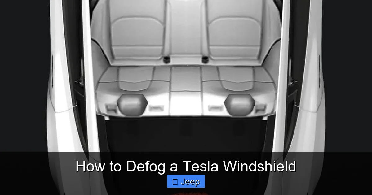 How to Defog a Tesla Windshield