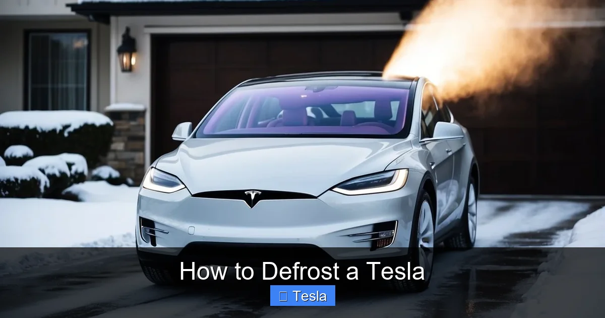 How to Defrost a Tesla