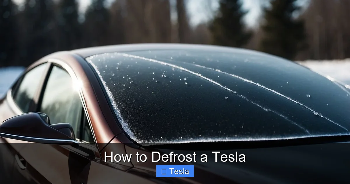 How to Defrost a Tesla
