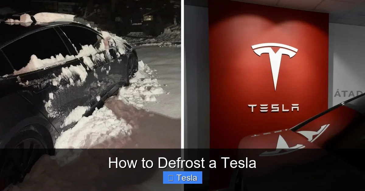 How to Defrost a Tesla