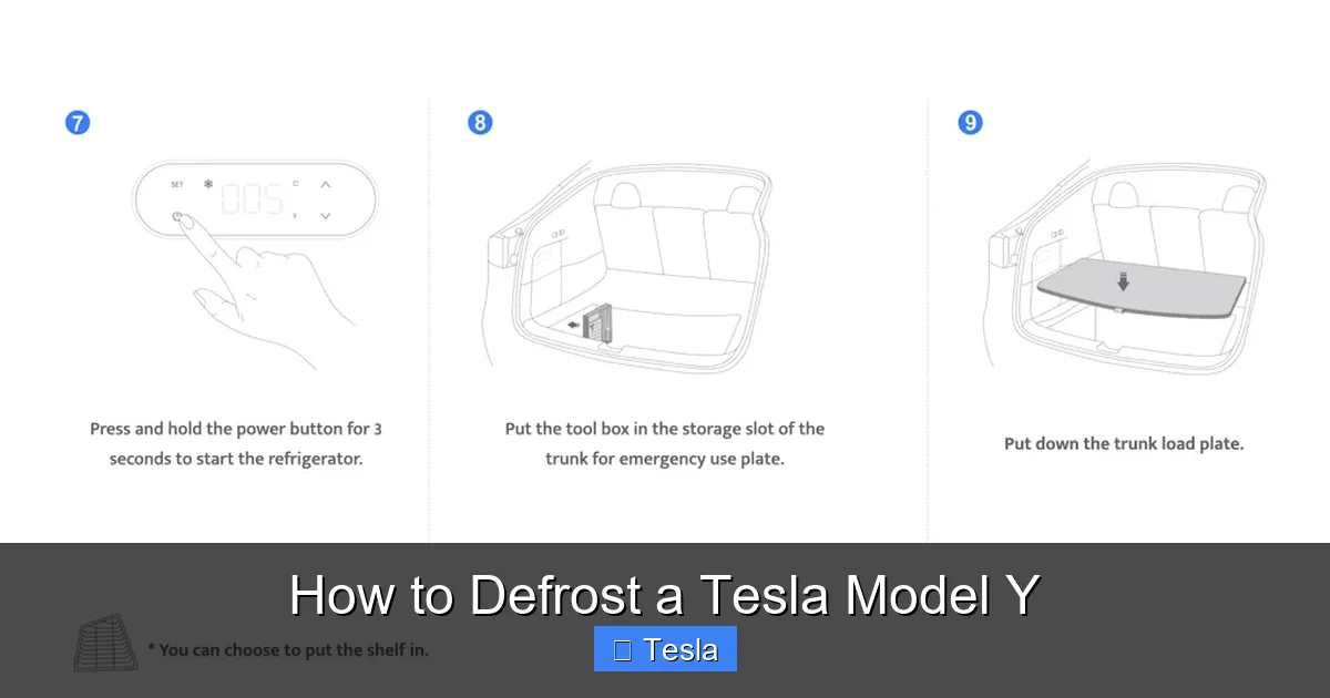 How to Defrost a Tesla Model Y