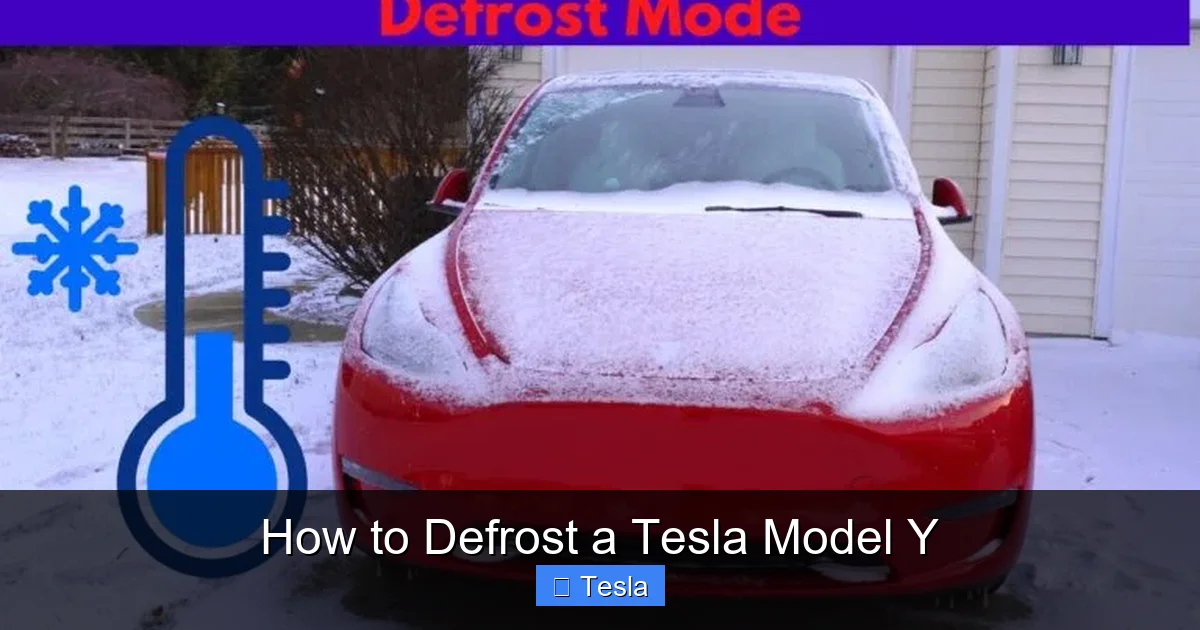 How to Defrost a Tesla Model Y