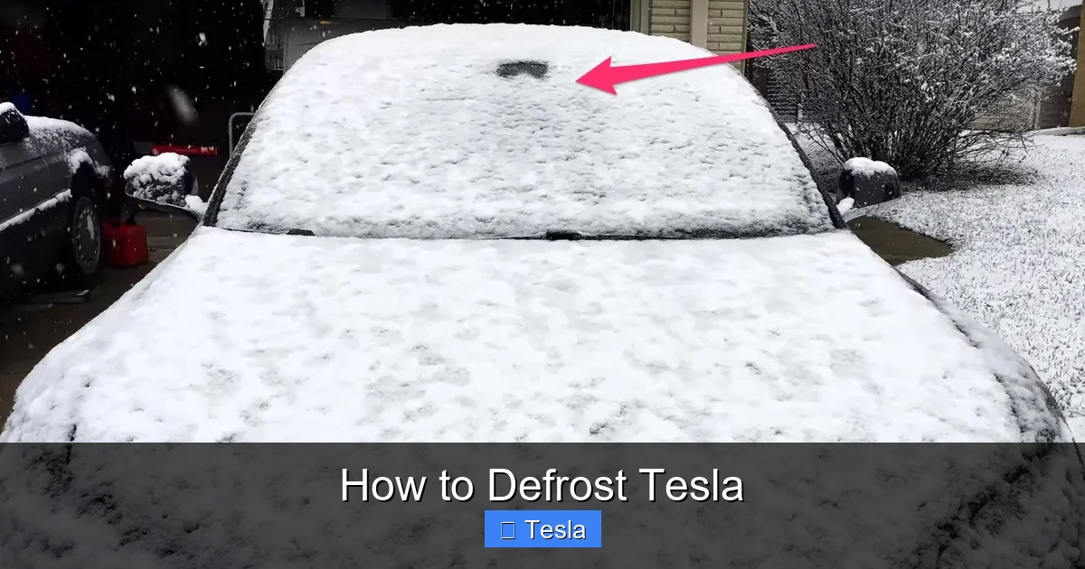 How to Defrost Tesla