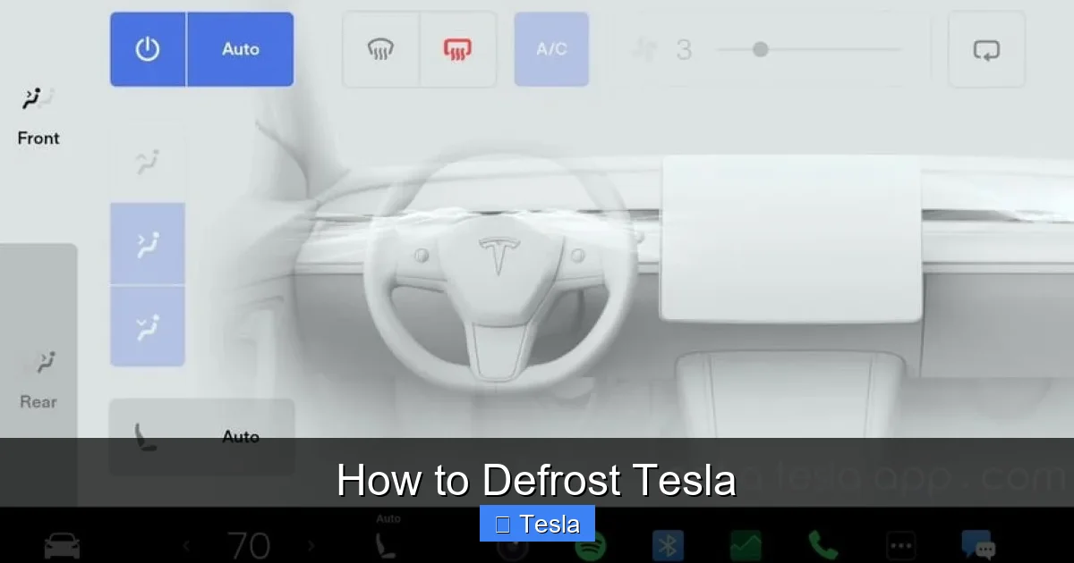 How to Defrost Tesla