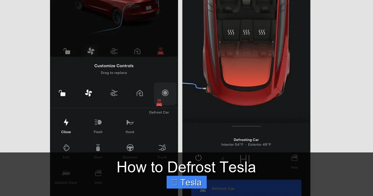 How to Defrost Tesla