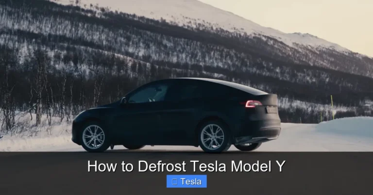 How to Defrost Tesla Model Y