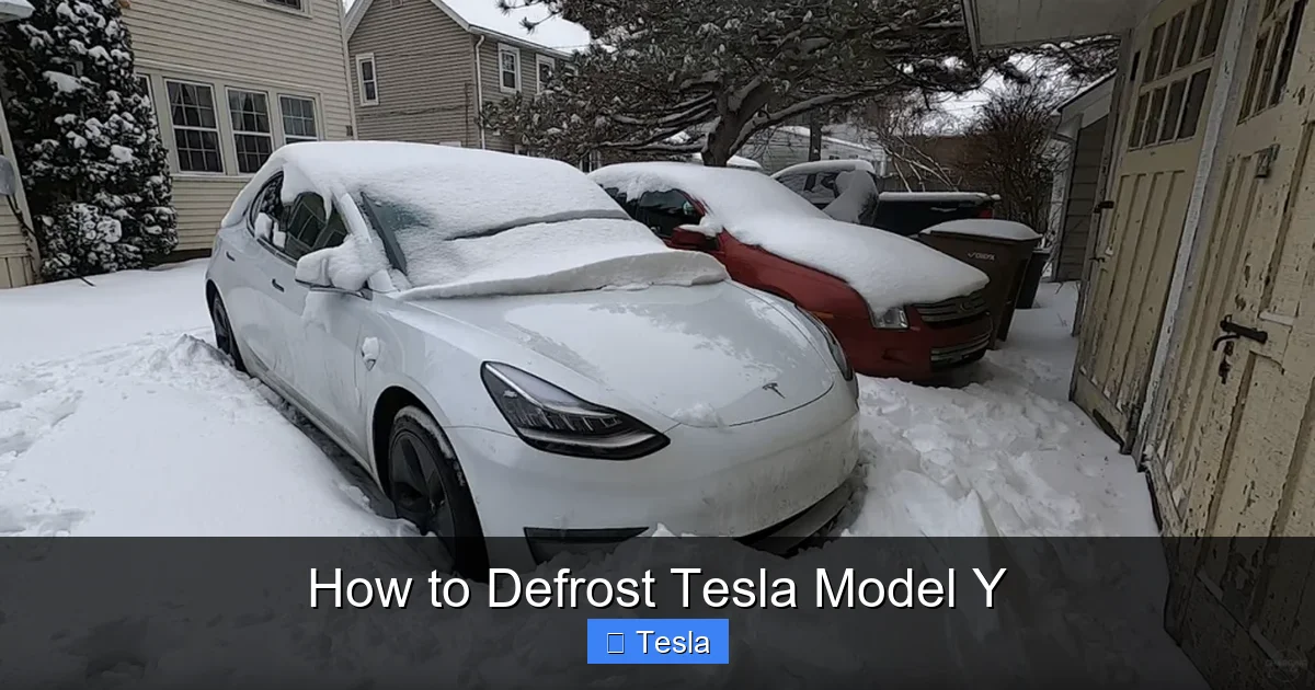 How to Defrost Tesla Model Y