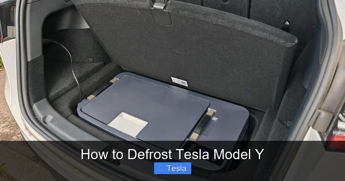 How to Defrost Tesla Model Y