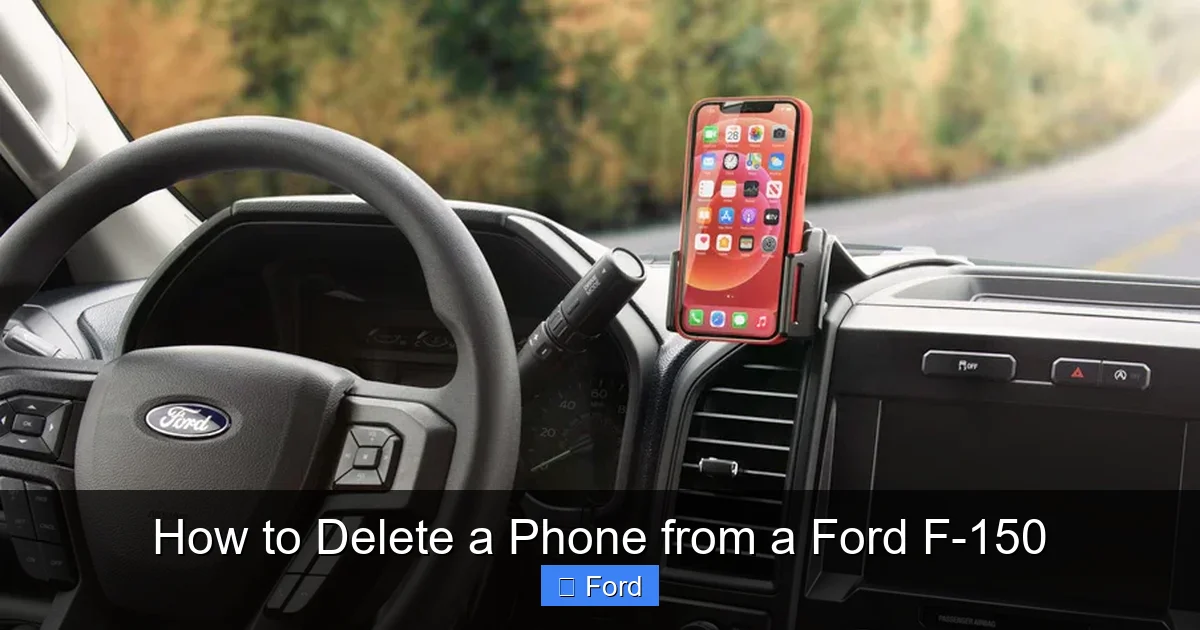 How to Delete a Phone from a Ford F-150