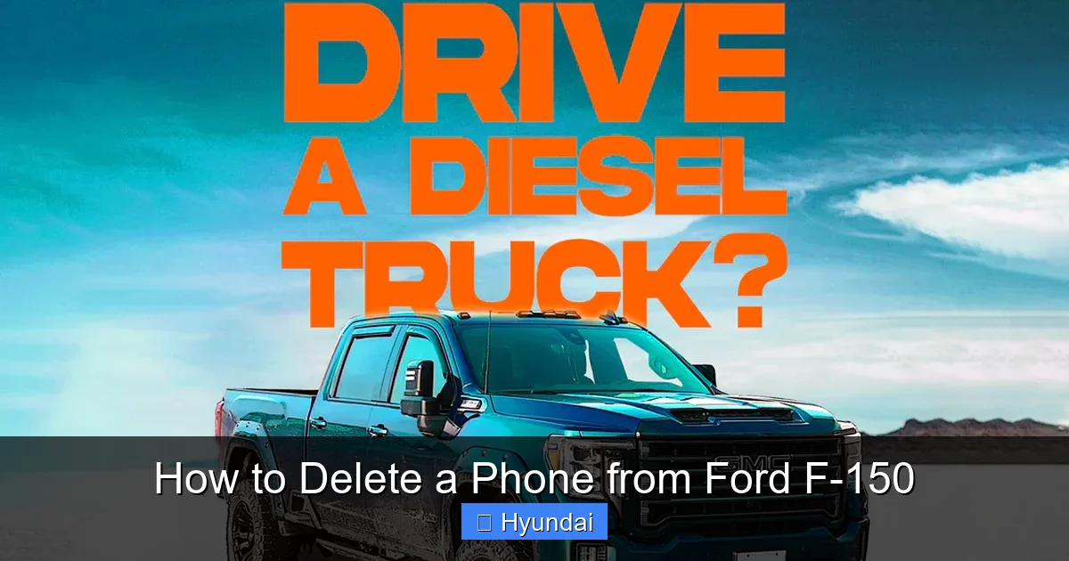 How to Delete a Phone from Ford F-150