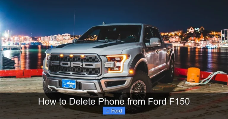 How to Delete Phone from Ford F150