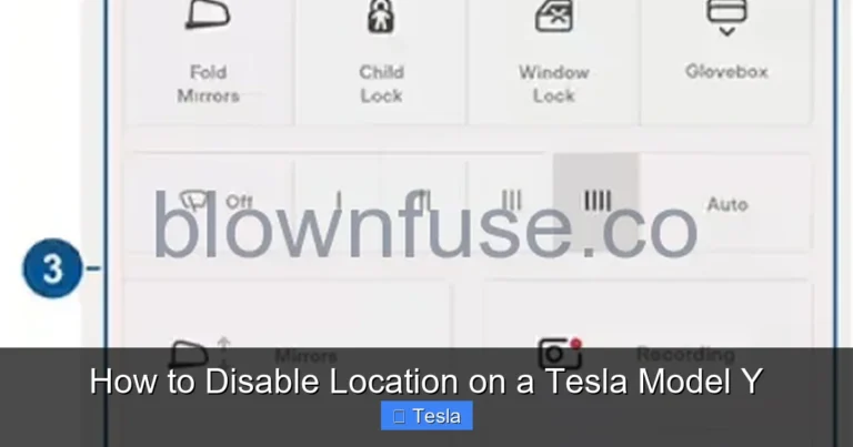 How to Disable Location on a Tesla Model Y