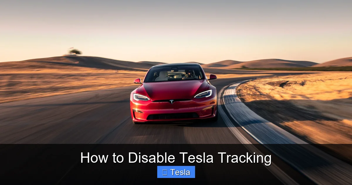 How to Disable Tesla Tracking
