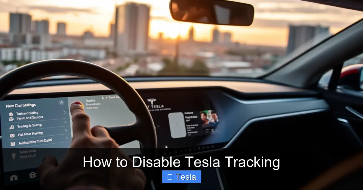 How to Disable Tesla Tracking