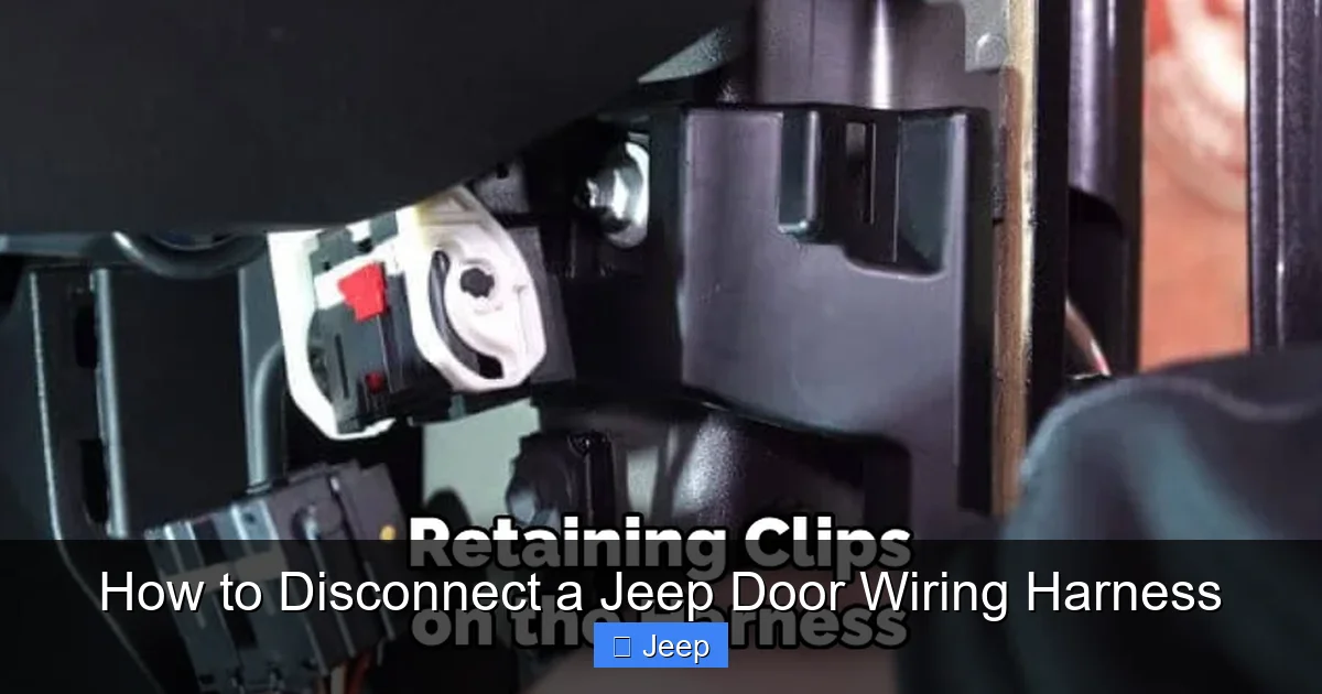 How to Disconnect a Jeep Door Wiring Harness