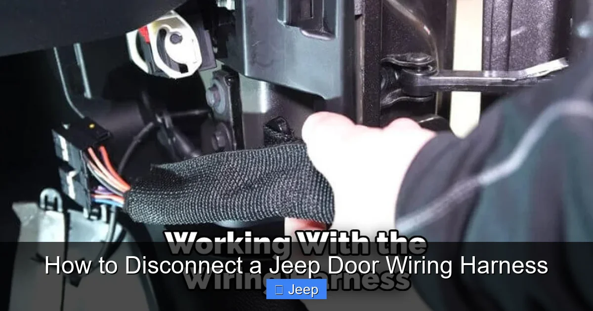 How to Disconnect a Jeep Door Wiring Harness