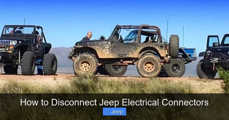 How to Disconnect Jeep Electrical Connectors