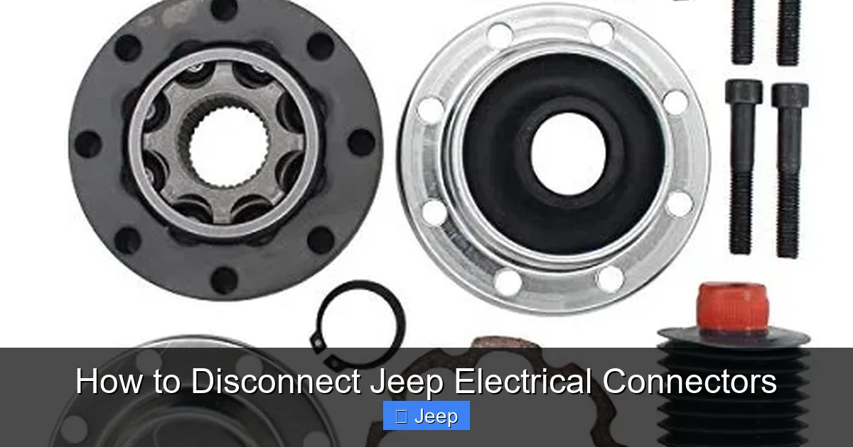 How to Disconnect Jeep Electrical Connectors