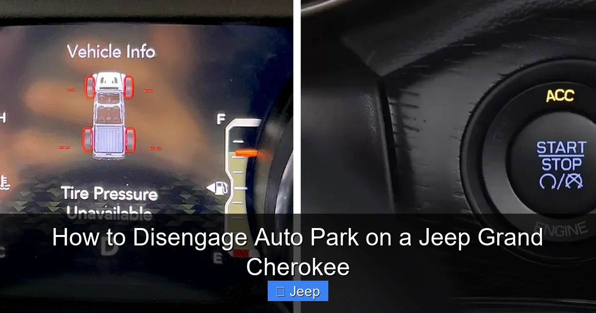 How to Disengage Auto Park on a Jeep Grand Cherokee