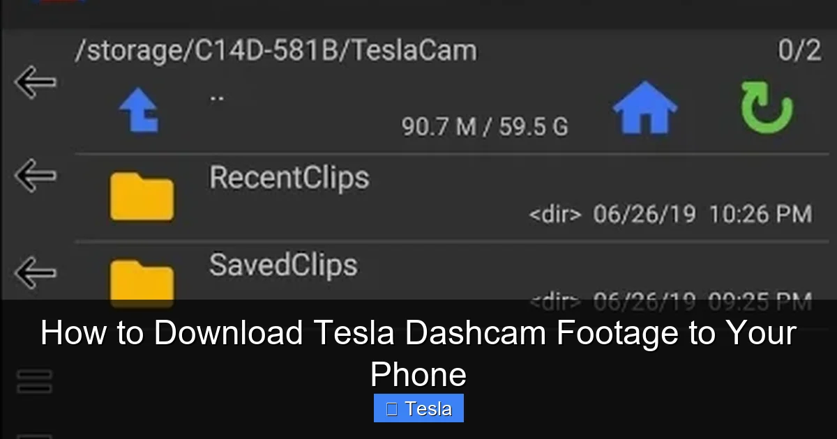 How to Download Tesla Dashcam Footage to Your Phone