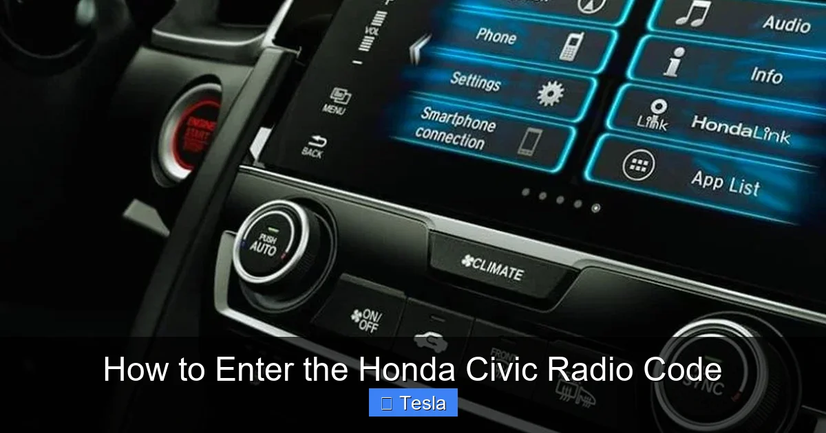05 Honda Civic Radio Code