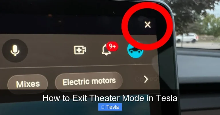 How to Exit Theater Mode in Tesla