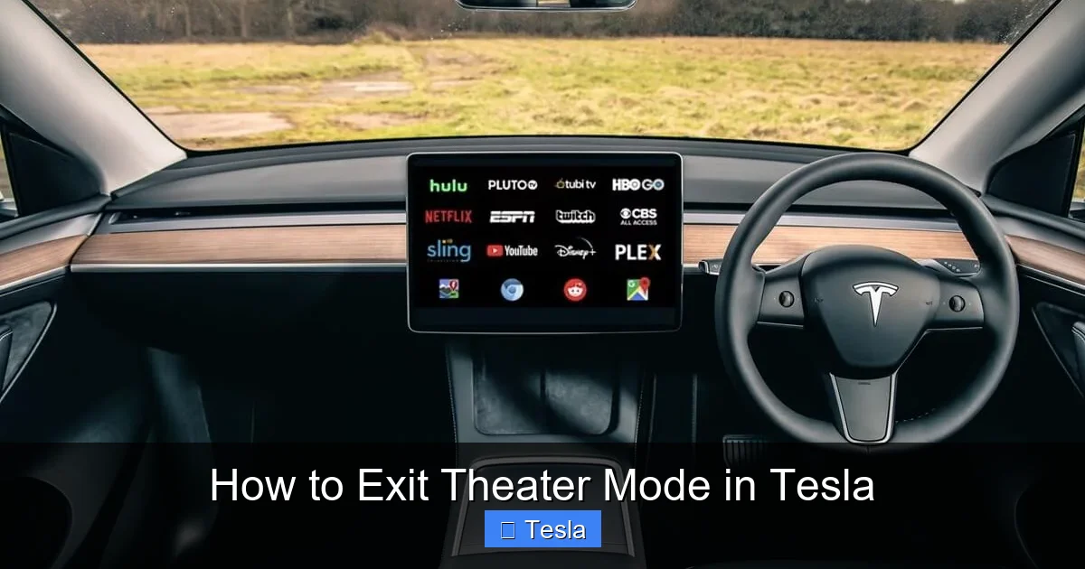 How to Exit Theater Mode in Tesla