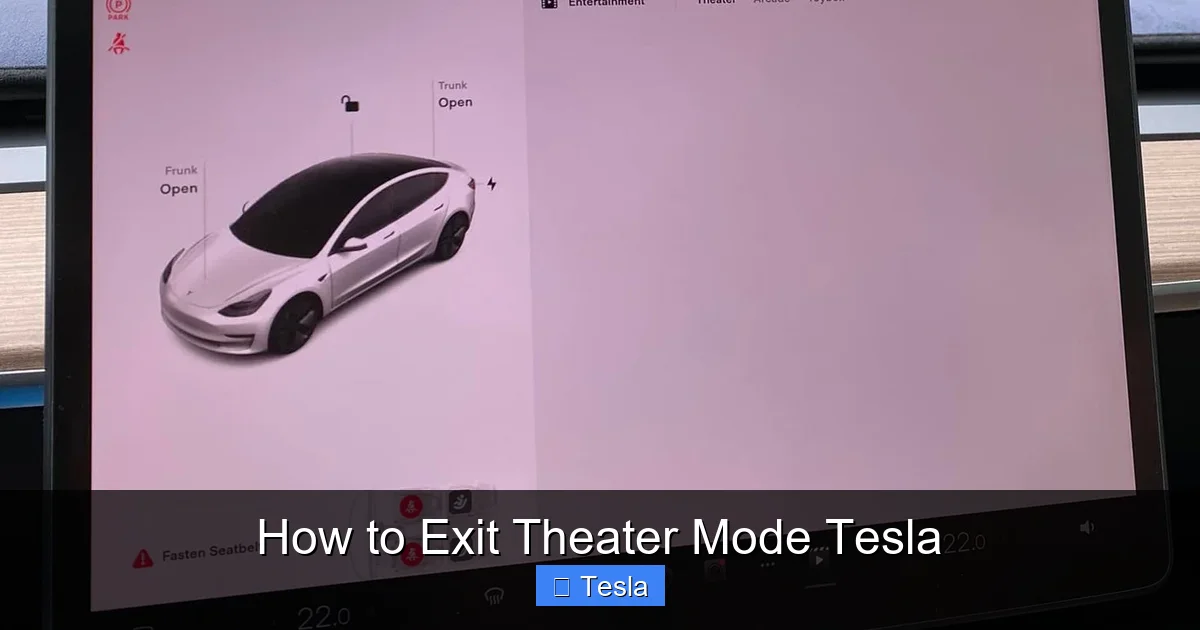 How to Exit Theater Mode Tesla
