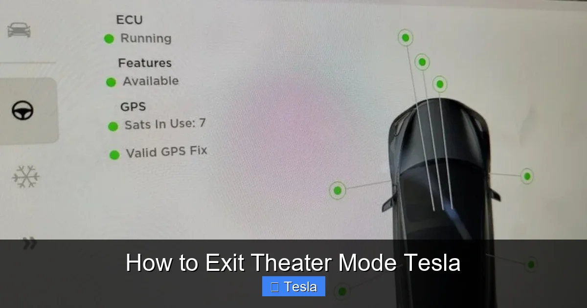 How to Exit Theater Mode Tesla