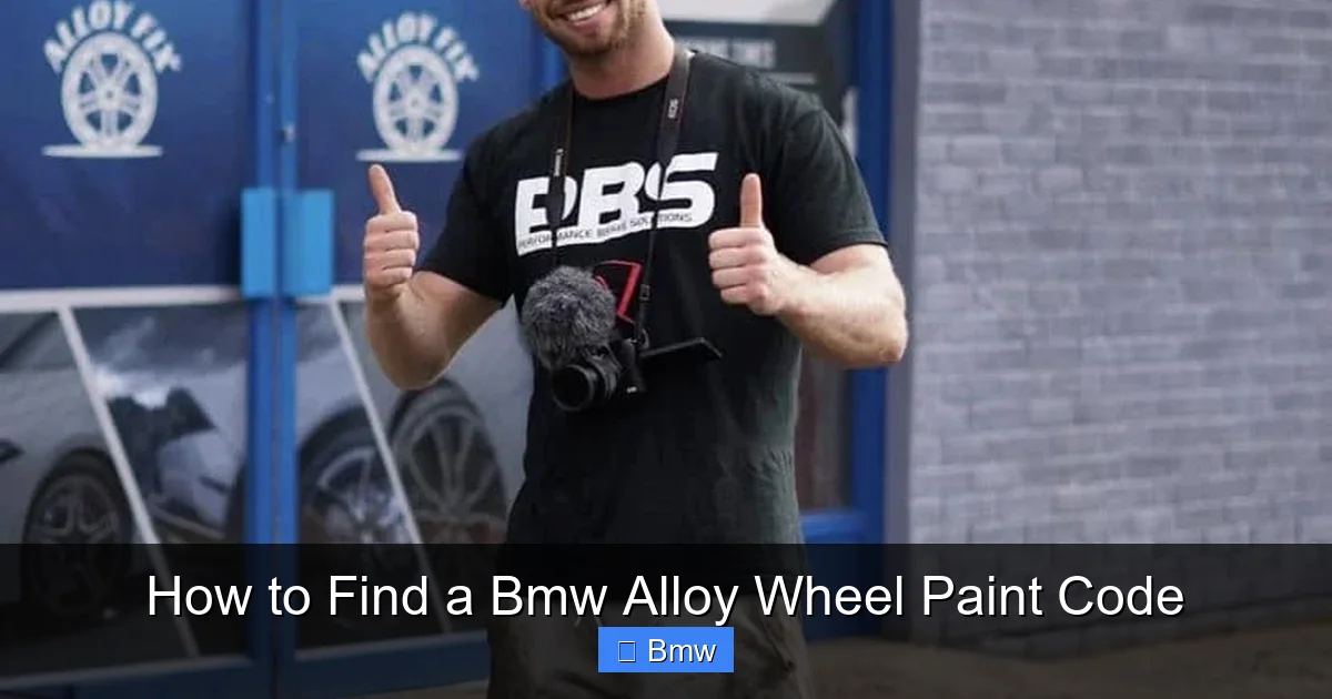 How to Find a Bmw Alloy Wheel Paint Code