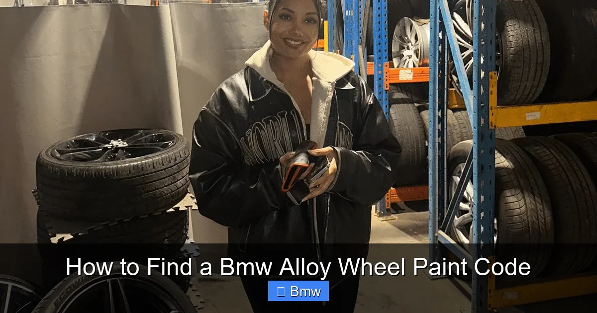 How to Find a Bmw Alloy Wheel Paint Code