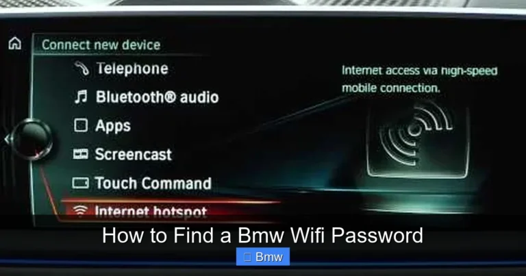 How to Find a Bmw Wifi Password