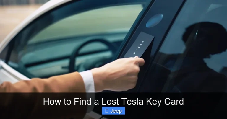 How to Find a Lost Tesla Key Card