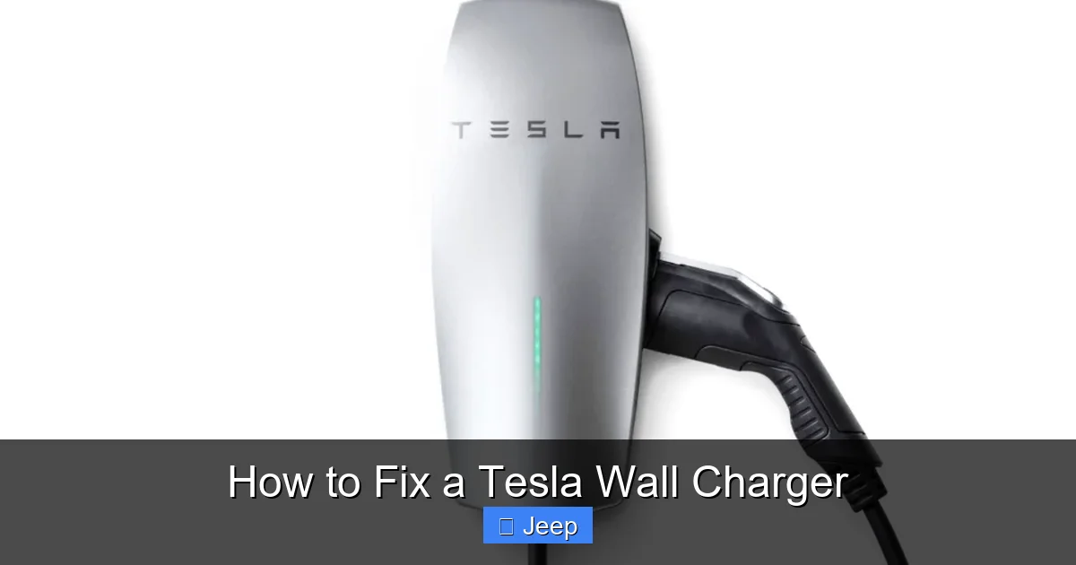 How to Fix a Tesla Wall Charger