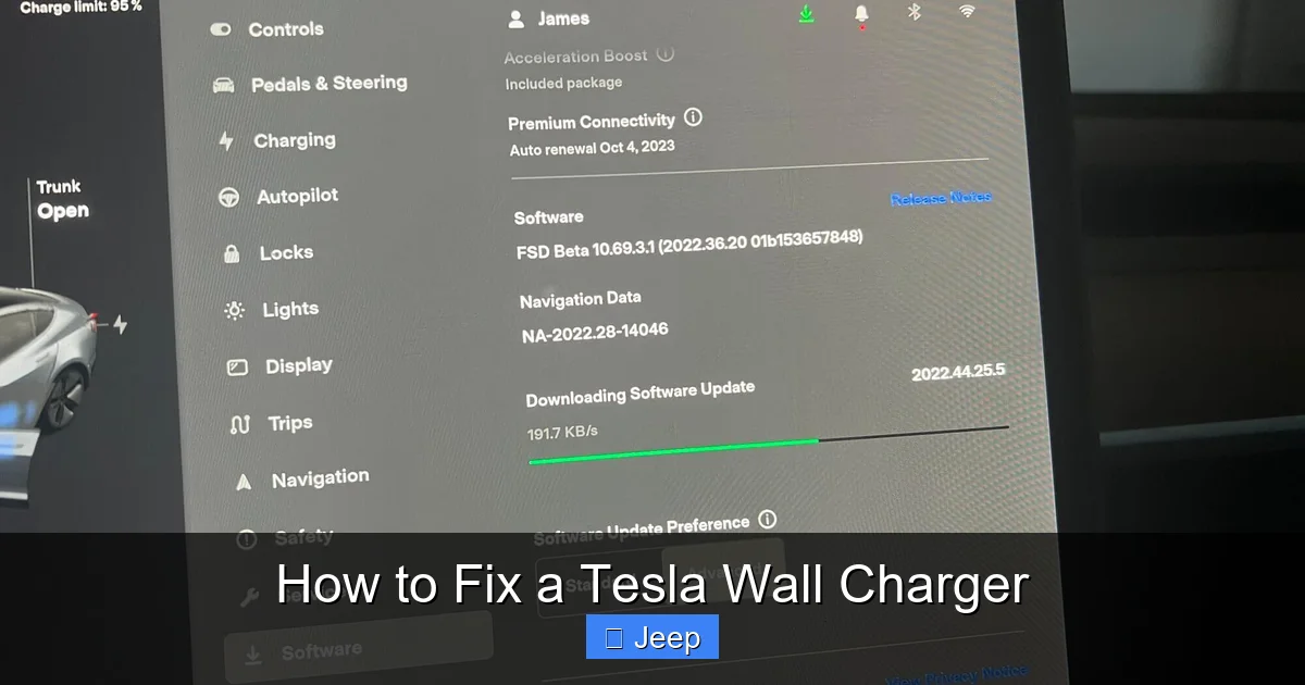 How to Fix a Tesla Wall Charger