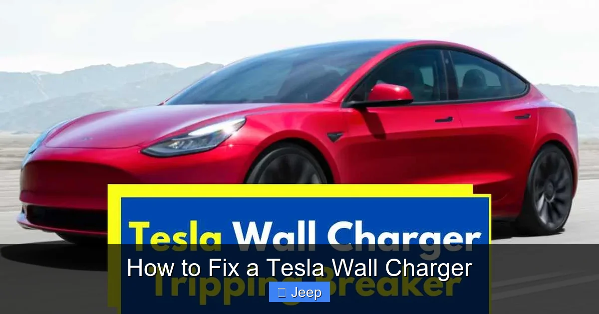 How to Fix a Tesla Wall Charger