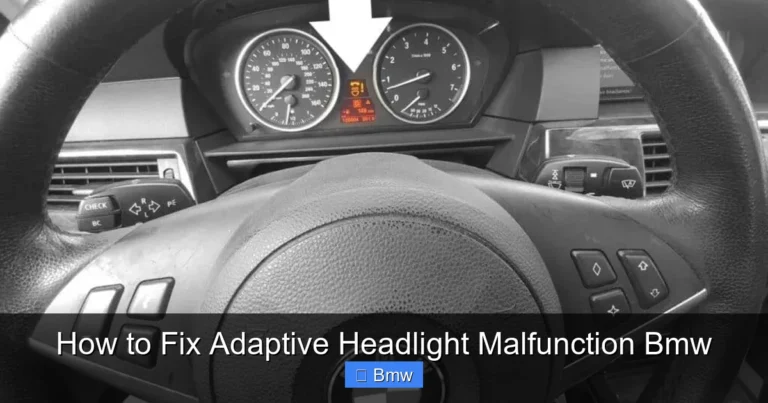 How to Fix Adaptive Headlight Malfunction Bmw