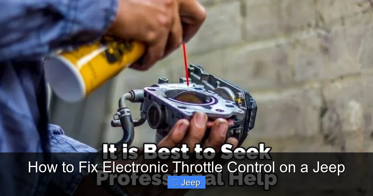How to Fix Electronic Throttle Control on a Jeep