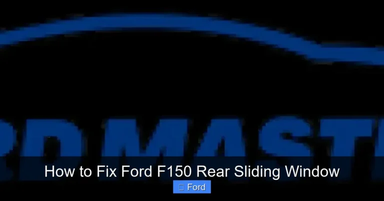 How to Fix Ford F150 Rear Sliding Window