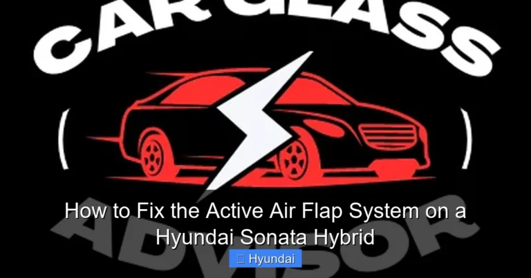 How to Fix the Active Air Flap System on a Hyundai Sonata Hybrid