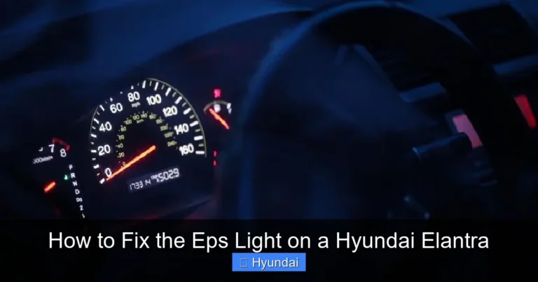 How to Fix the Eps Light on a Hyundai Elantra