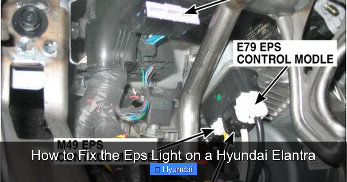 How to Fix the Eps Light on a Hyundai Elantra