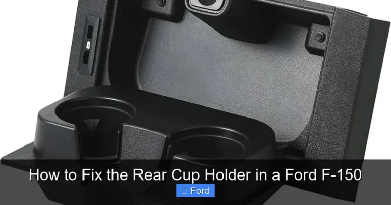 How to Fix the Rear Cup Holder in a Ford F-150