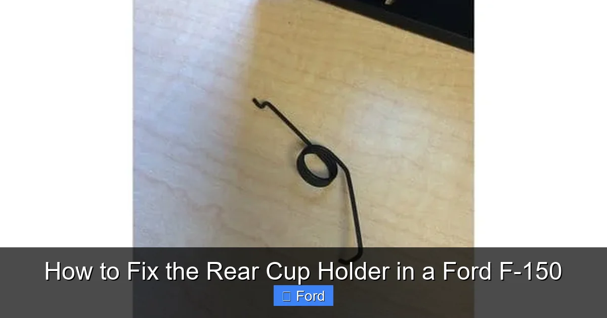 How to Fix the Rear Cup Holder in a Ford F-150