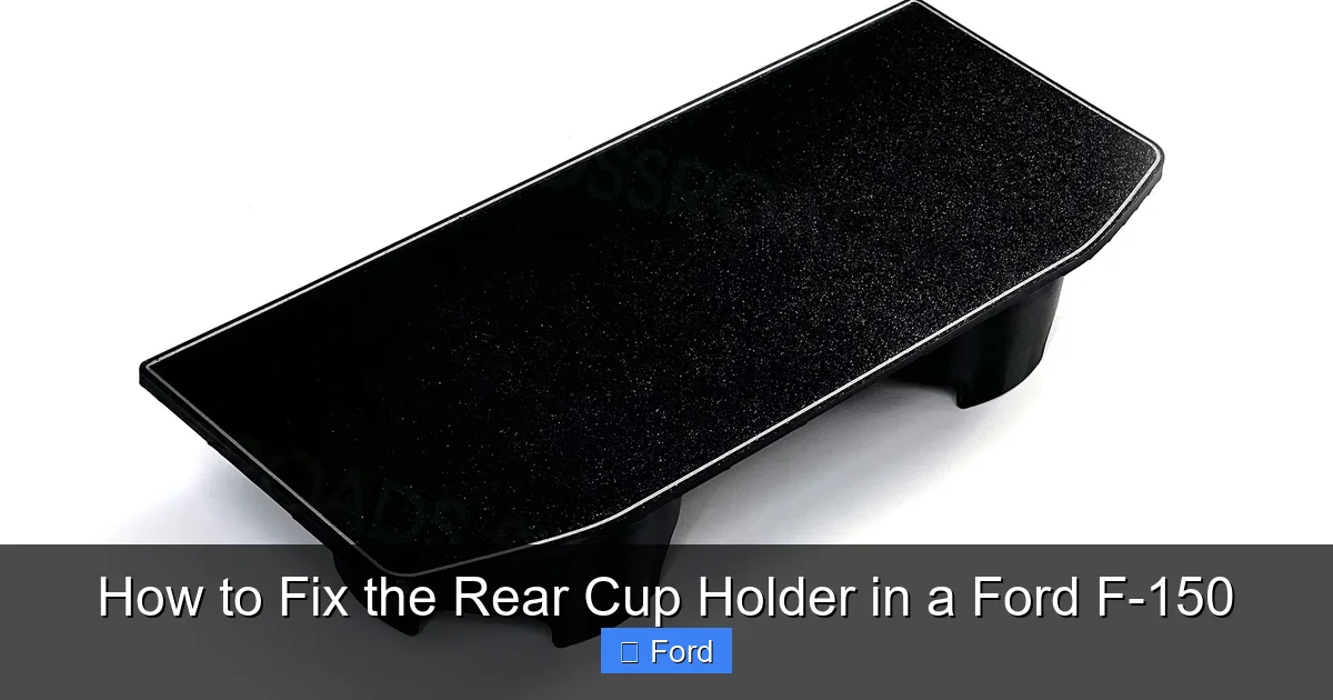 How to Fix the Rear Cup Holder in a Ford F-150