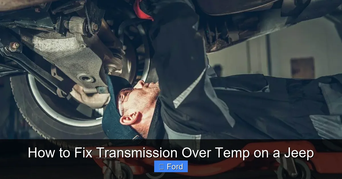How to Fix Transmission Over Temp on a Jeep