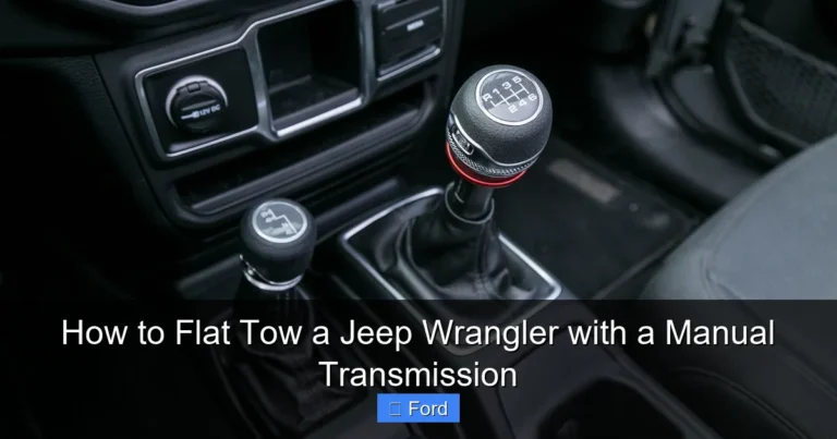 How to Flat Tow a Jeep Wrangler with a Manual Transmission